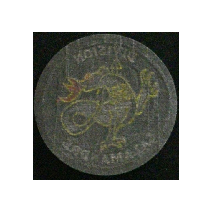 Insigne tissu de la division Salamandre de diamètre 7,5 cm