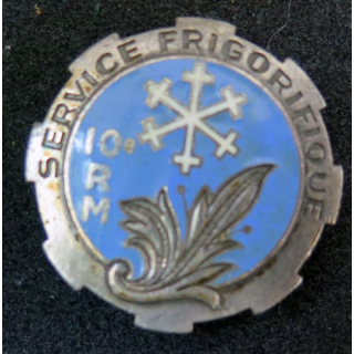 SF 10° RM : service frigorifique de la 10° région militaire de fabrication Drago Paris G. 1505  en émail
