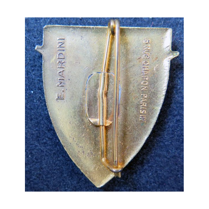 FFA : Insigne métallique des forces françaises en allemagne de fabrication Mardini