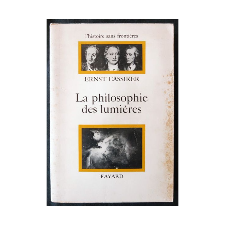 La philosophie des lumières de Ernst Cassirer aux éditions Fayard
