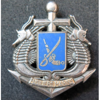 FUSILIERS MARINS : insigne béret des fusiliers marins de fabrication Balme Saumur