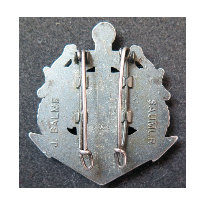 FUSILIERS MARINS : insigne béret des fusiliers marins de fabrication Balme Saumur