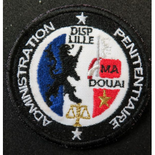 Insigne tissu de l'administration pénitentiaire Maison d'arrêt de Douai sur scratch