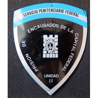Insigne tissu plastifié de l'administration pénitentiaire d'Argentine