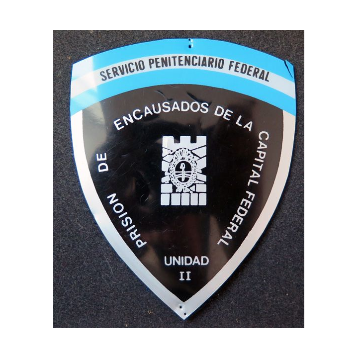 Insigne tissu plastifié de l'administration pénitentiaire d'Argentine