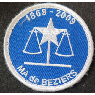 Insigne tissu de l'administration pénitentiaire Maison d'arrêt de Béziers sur scratch