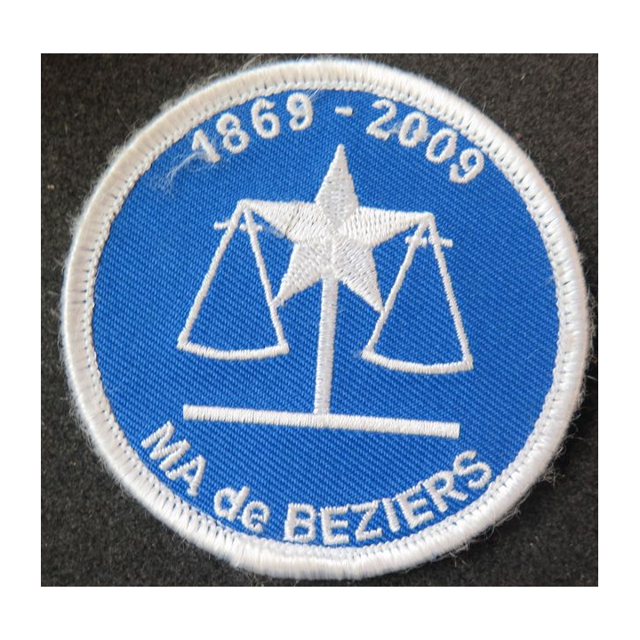 Insigne tissu de l'administration pénitentiaire Maison d'arrêt de Béziers sur scratch