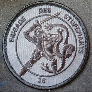 Insigne tissu de la Brigade des Stupéfiants du département 36 Indre