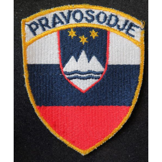 Insigne tissu de l'administration pénitentiaire Slovène Pravosodje