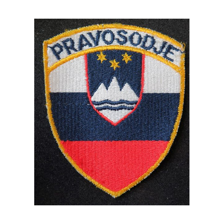 Insigne tissu de l'administration pénitentiaire Slovène Pravosodje