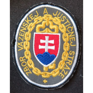 Insigne tissu de l'administration pénitentiaire Slovaque Corps de prisons et gardiens de justice