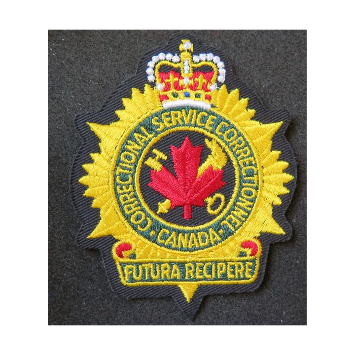 Insigne tissu de l'administration pénitentiaire du Canada Service correctionnel