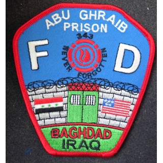 Insigne tissu de l'administration pénitentiaire de l'Irak Prison d'Abu Ghraib Baghdad