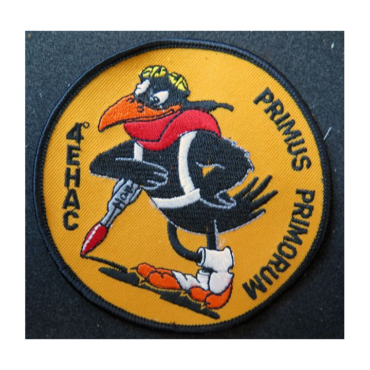 4° EHAC : Insigne tissu du 4° escadron d'hélicoptères anti chars Primus Primorum