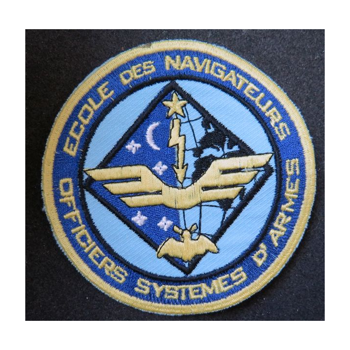 Insigne tissu de l'école des navigateurs Officiers sytèmes d'armes