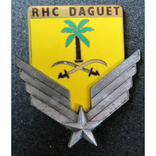 5° RHC : insigne du 5° régiment d'hélicoptères de combat opération daguet de fabrication Fraisse