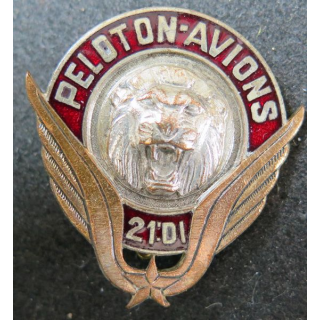 PMAH 21° DI : Peloton mixte d'avions et d'hélicoptères de la 21° Division d'infanterie Drago G. 1477 en émail 1° type