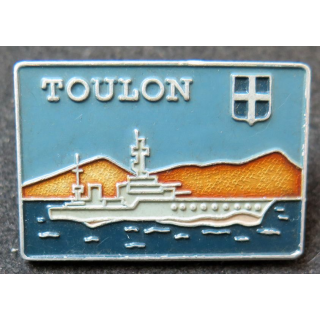 MARINE TOULON : Insigne de la Marine Toulon (Augis) alu peint
