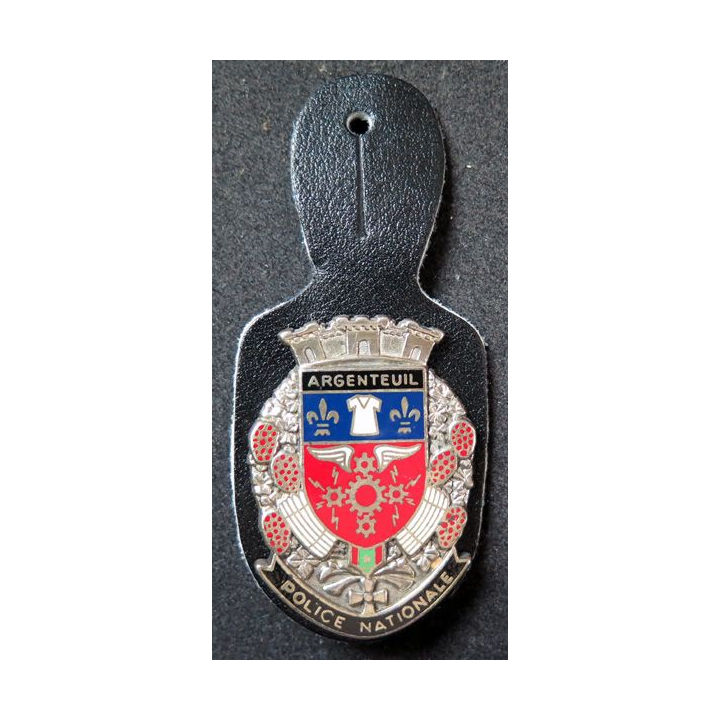 POLICE ARGENTEUIL: insigne de la police nationale d'Argenteuil de fabrication Drago Paris