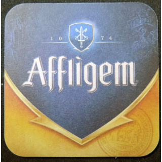 DESSOUS DE VERRE A BIÈRE Affligem de largeur 9  cm