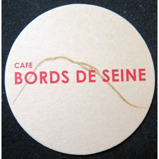 DESSOUS DE VERRE A BIÈRE Café Bords de Seine diamètre 10,2 cm