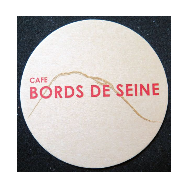 DESSOUS DE VERRE A BIÈRE Café Bords de Seine diamètre 10,2 cm