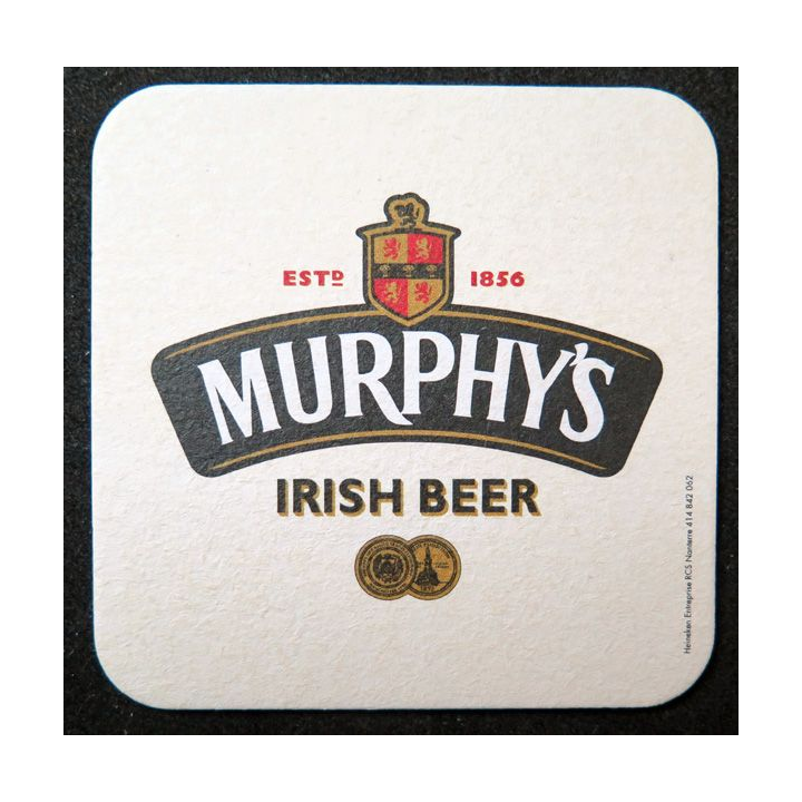 DESSOUS DE VERRE A BIÈRE Murphy's Irish beer de largeur 9 cm