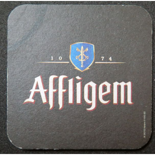 DESSOUS DE VERRE A BIÈRE Affligem de largeur 9  cm