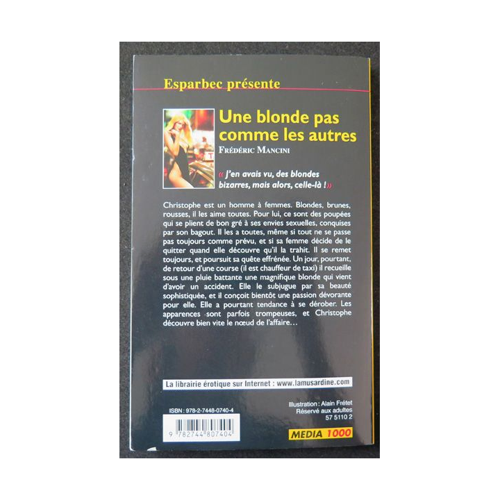 ADULTE : Une Blonde pas comme les autres Collection Les Interdits