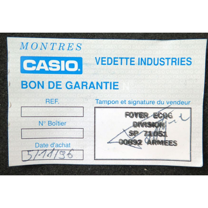 Montre CASIO Twin sensor Alti Thermo dans sa boite avec bon de garantie 1996