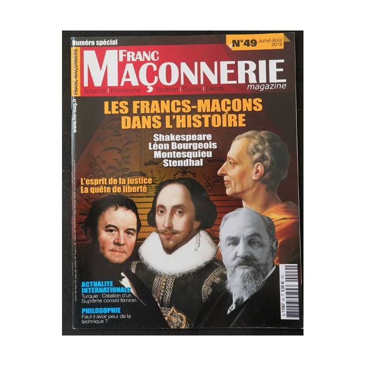 FRANC-MAÇONNERIE Magazine n° 50 2016 L'Egypte berceau de l'initiation
