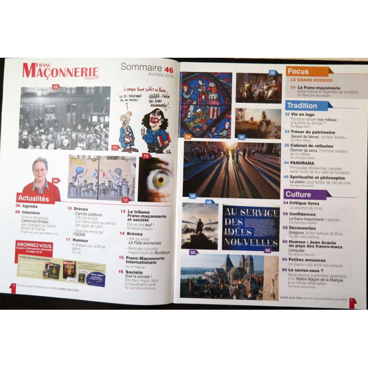 FRANC-MAÇONNERIE Magazine n° 47 2016 La Franc-maçonnerie entre histoire et légendes de fondation