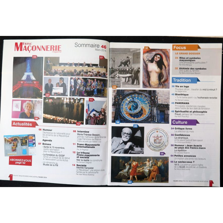 FRANC-MAÇONNERIE Magazine n° 46 2016 Rites et symboles maçonniques