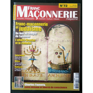 FRANC-MAÇONNERIE Magazine n° 72 2020 Franc-maçonnerie et judaïsme