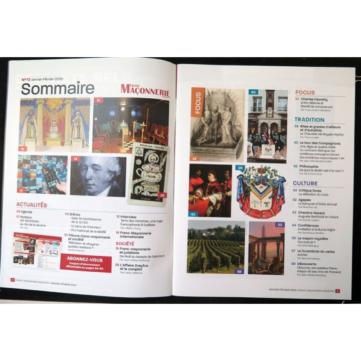 FRANC-MAÇONNERIE Magazine n° 72 2020 Franc-maçonnerie et judaïsme