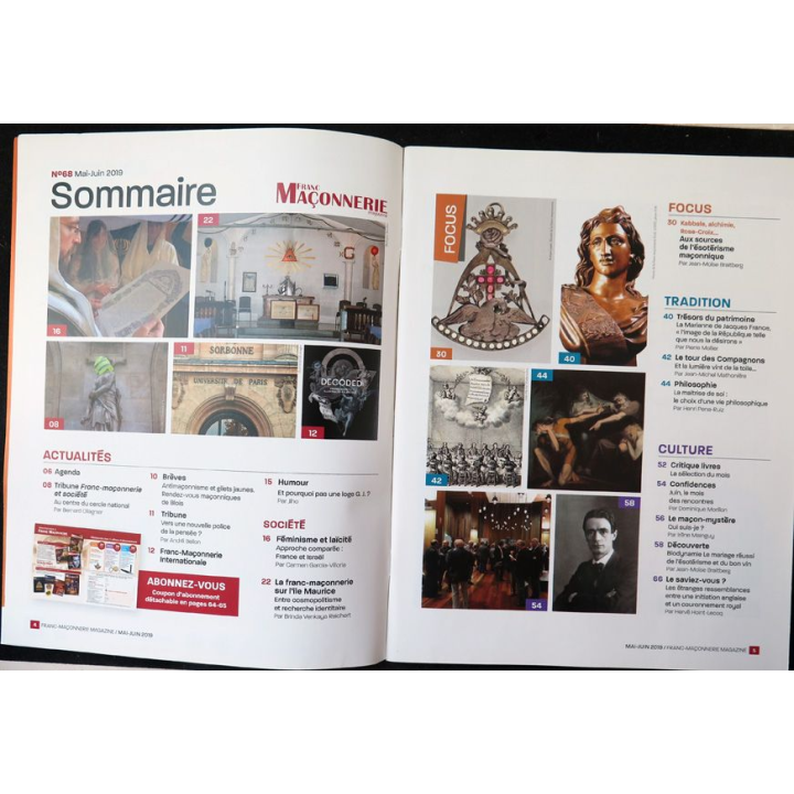 FRANC-MAÇONNERIE Magazine n° 68 2019 aux sources de l'ésotérisme maçonnique