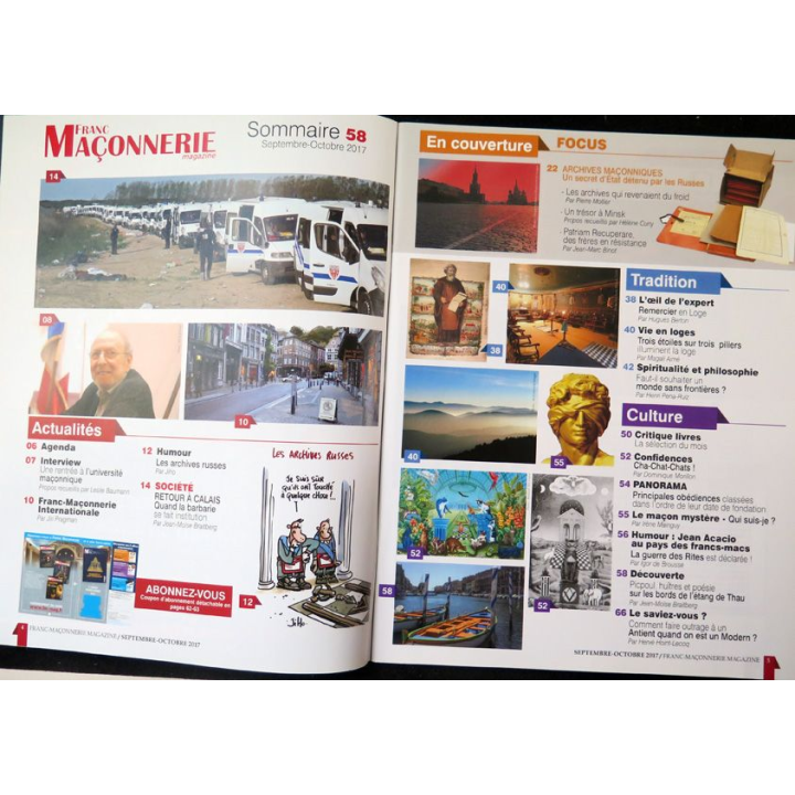 FRANC-MAÇONNERIE Magazine n° 58 2017 Un secret d'état détenu par les Russes