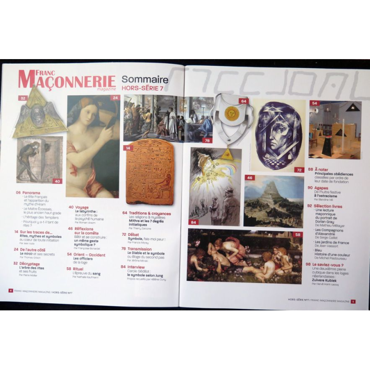 FRANC-MAÇONNERIE Magazine HS n° 7 Rites et symboles