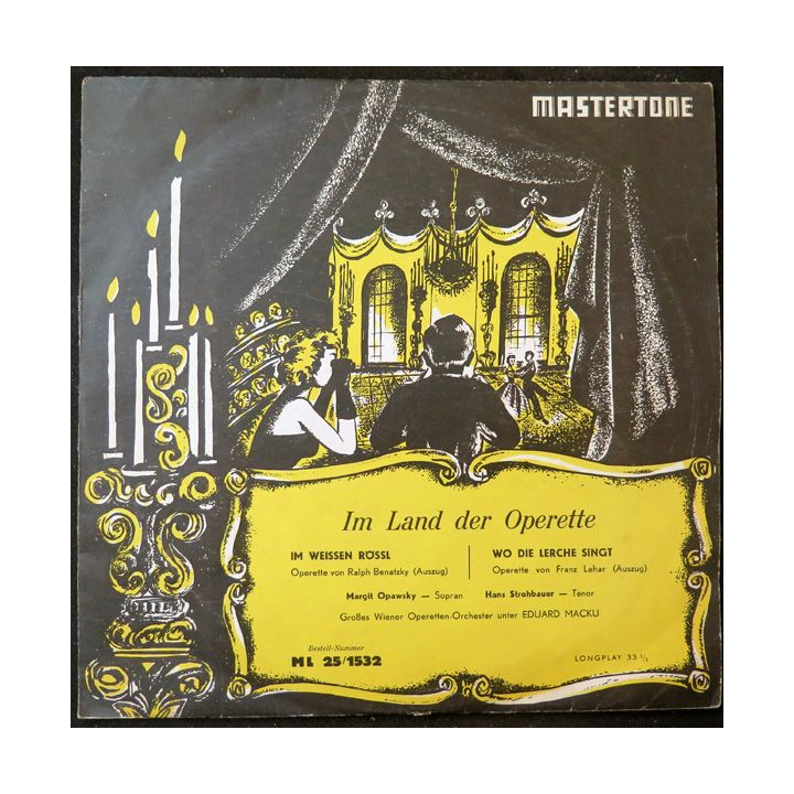 Disque 33 Tours Im land der operette Mastertone
