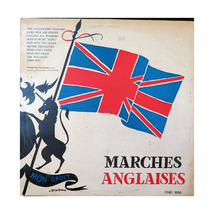 Disque 33 Tours Marches anglaises Marches américaines