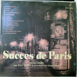 Disque 33 Tours Succès de Paris Michele Delhay avec Willy Lecoude 