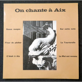 Disque 45 Tours On chante à Aix de Micheline Ricavy 
