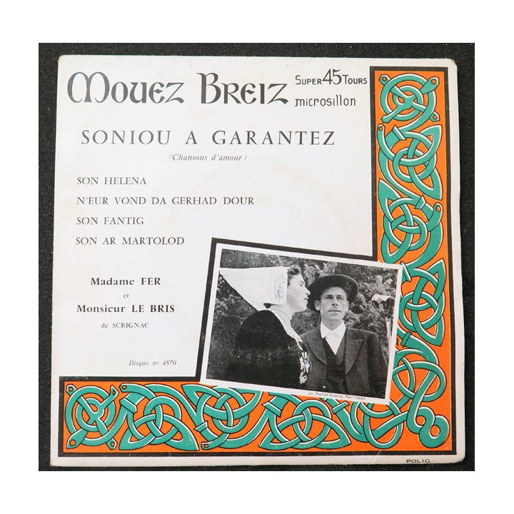 Disque 45 Tours Soniou a Garantez de Mouez Breiz