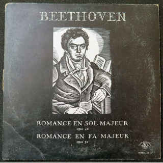 Disque 45 Tours Beethoven Romance en sol majeur et en fa majeur