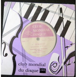 Disque 45 Tours Club mondial du disque Chopin et Strauss