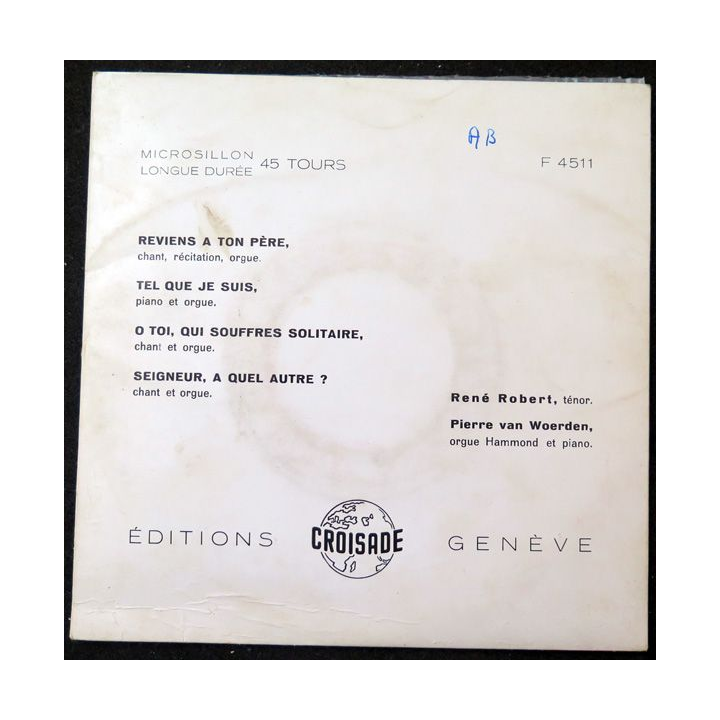 Disque 45 Tours L'évangile chanté