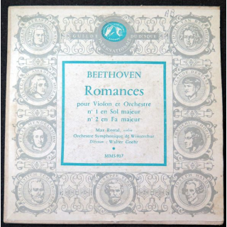 Disque 45 Tours Beethoven Romances pour violon et Orchestre n°1 et n°2