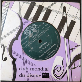 Disque 45 Tours Club mondial du disque Smetana La Moldau