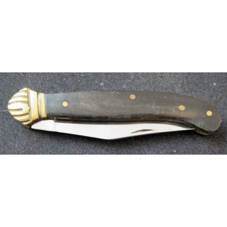 Couteau en acier et laiton manche en bakélite ? longueur 11,5 cm