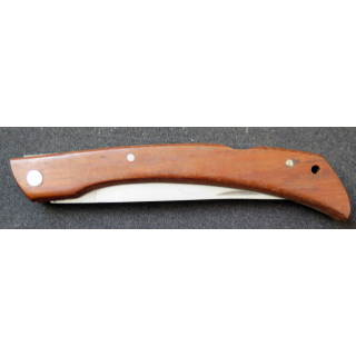 Couteau japonais à cran d'arrêt en acier inoxydable manche en bois longueur repliée 16 cm